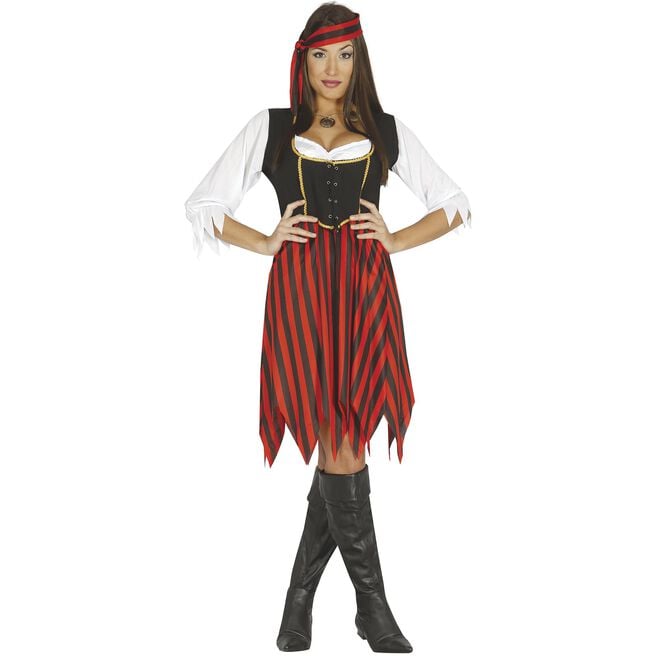 Overseas Pirate Dress Adult Fancy Dress Costume 