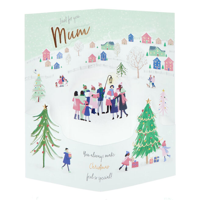 Mum Winter Scene 3D Pop-Up Card