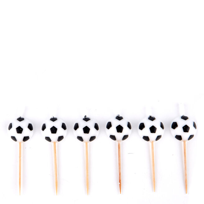 Football Birthday Party Candles - Pack Of 6