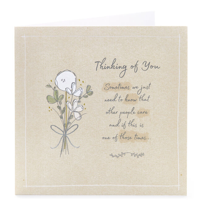 Thinking Of You Cards, Personalised Motivational & Miss You Cards UK