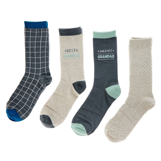 Greatest Grandad Socks Gift Set - 4 Pairs, Greatest Grandad Socks Gift Set - 4 Pairs