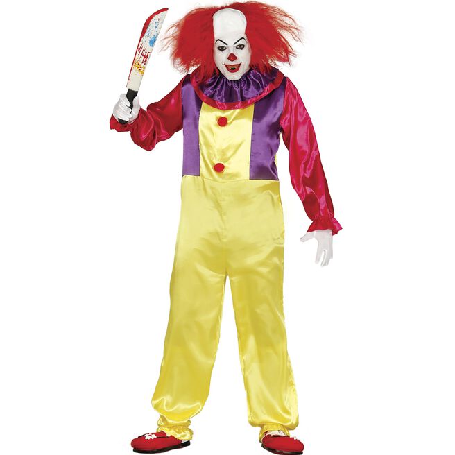 Killer Clown Adult Fancy Dress Costume