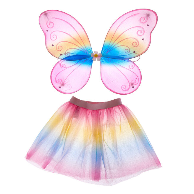 Rainbow Skirt & Wings Children's Dress-Up Set