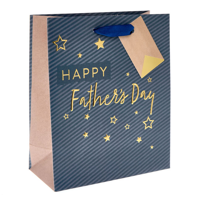Happy Father's Day Medium Portrait Gift Bag