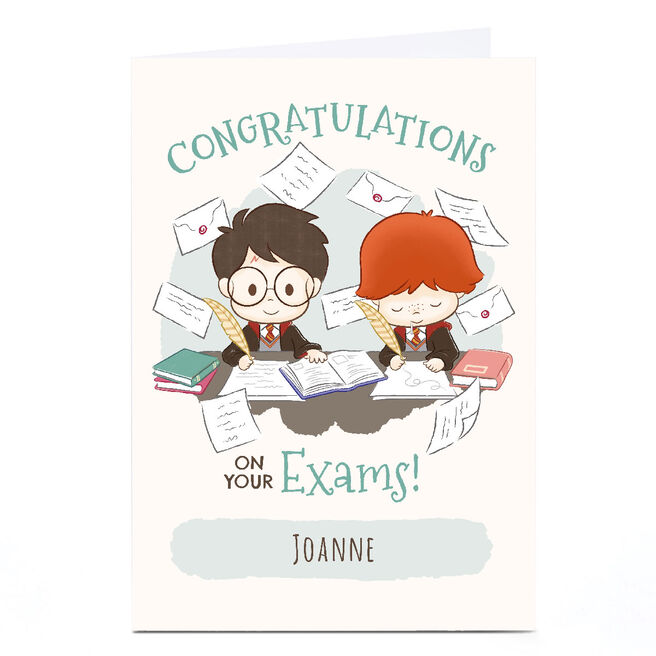 Personalised Harry Potter Card - Congratulations On Your Exams!