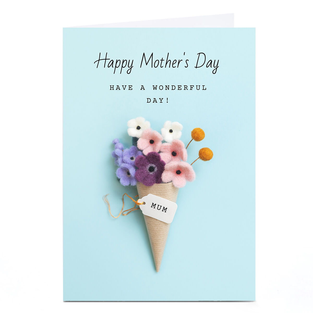 Flower Heart Mothers Day Card Mum 186x186mm Clintons multi-color 