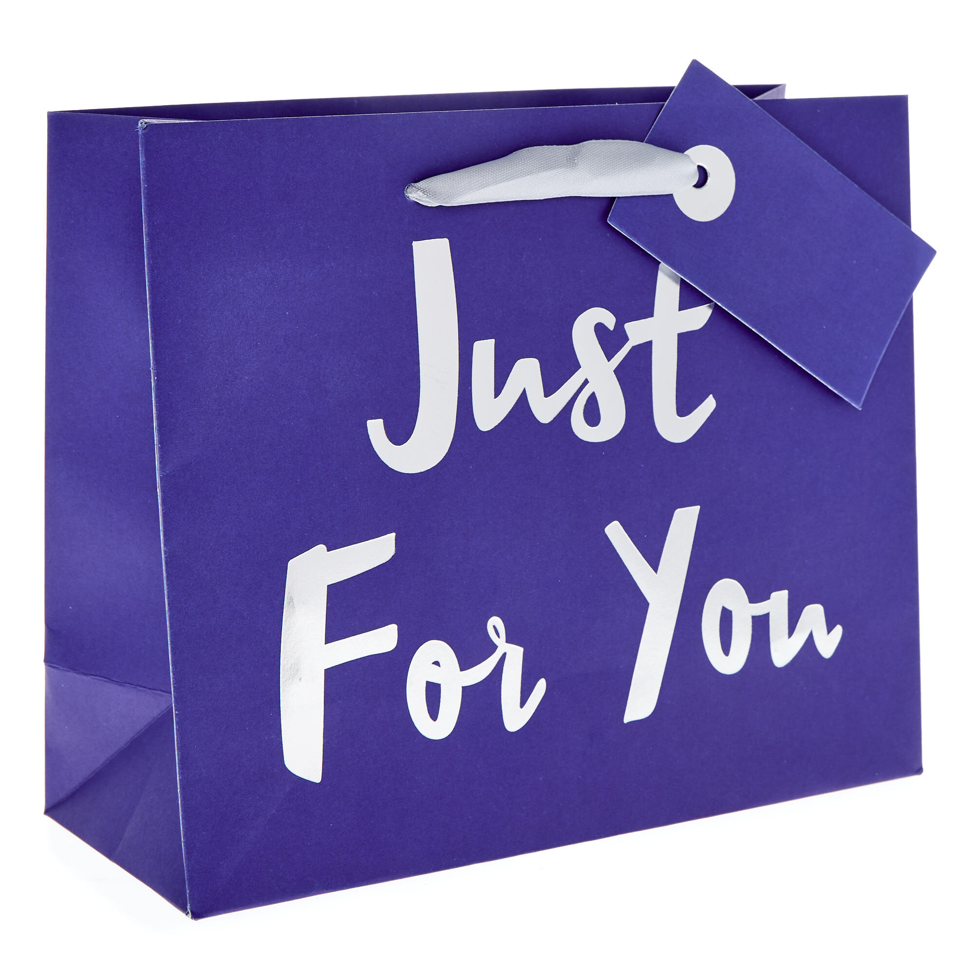 プレゼント╰(*´︶`*)╯♡Just for you Buy Blue Just For You Medium Landscape Gift Bag for GBP 0.99