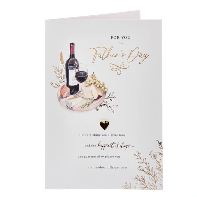 Cheese & Wine Any Recipient Father's Day Card