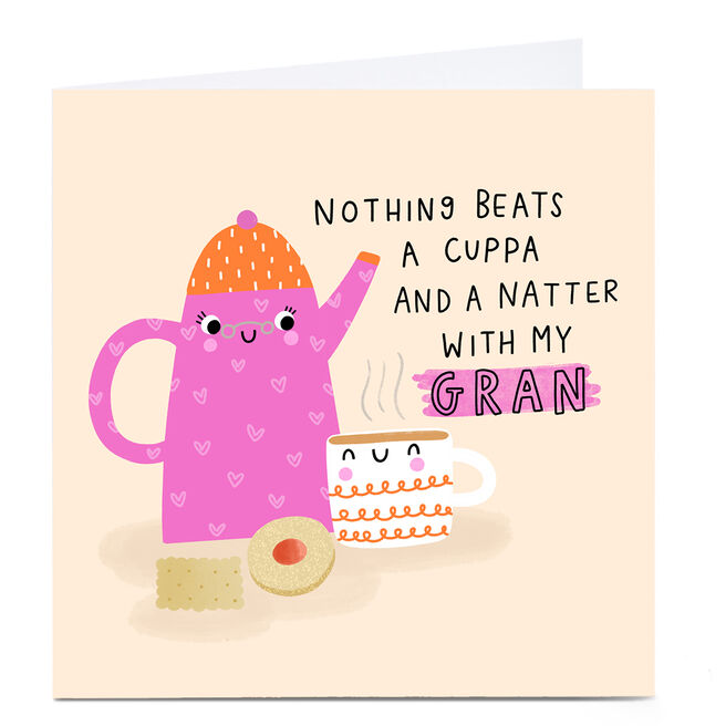 Personalised Jess Moorhouse Mother's Day Card - Cuppa