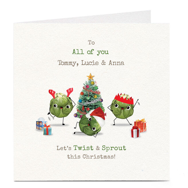 Personalised Christmas Card - Twist & Sprout 