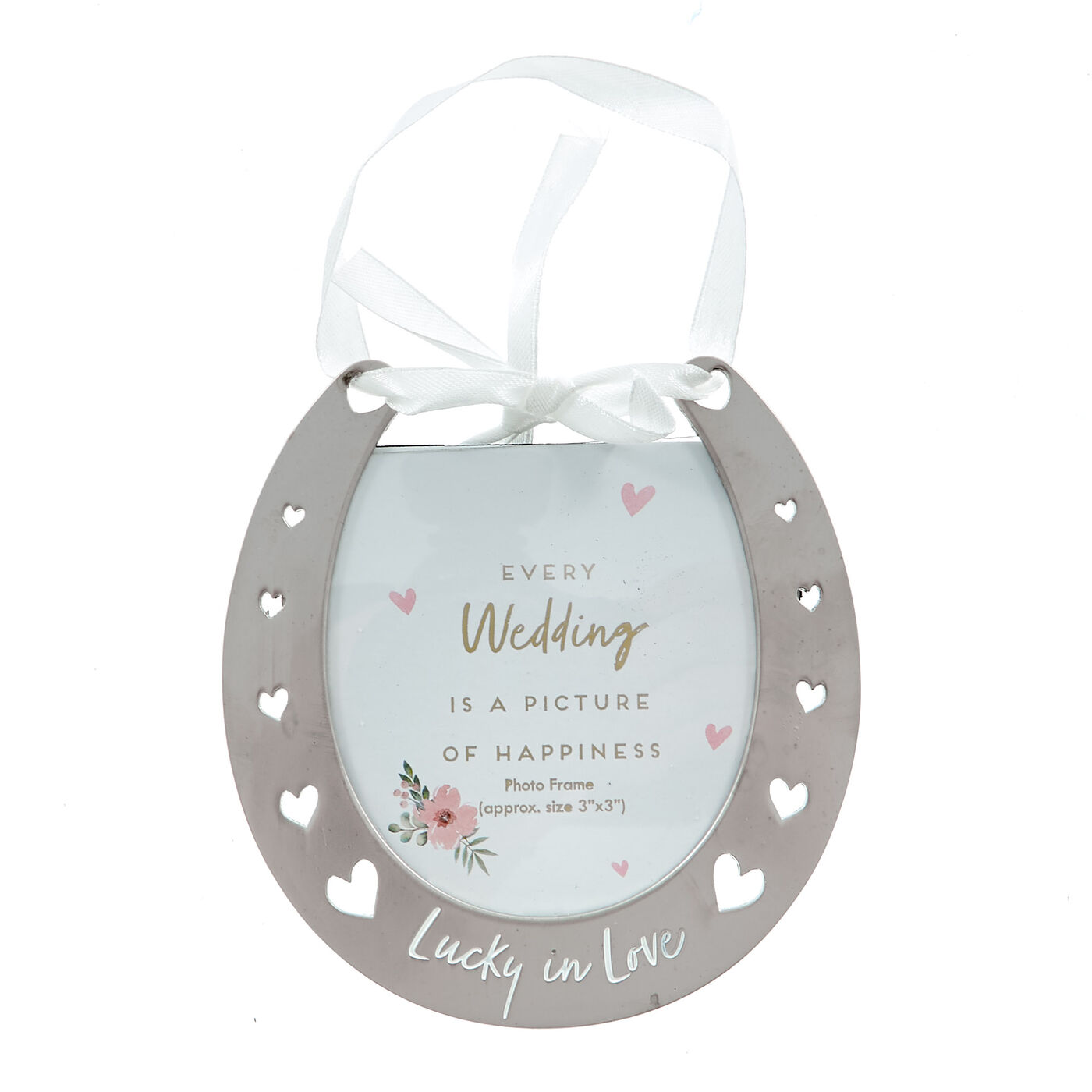 Buy Two Hearts Horseshoe Frame for GBP 2.99 Card Factory UK