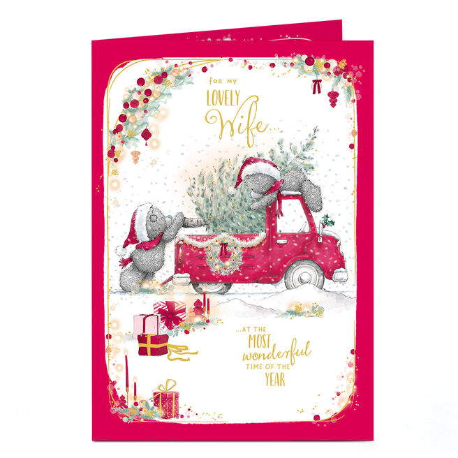 Tatty Teddy Christmas Card - Wife
