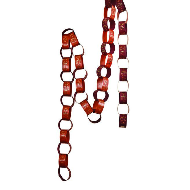 Pumpkin Paper Chains - Pack of 48