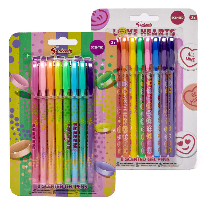 Swizzels Scented Gel Pens - Pack of 8 (Lucky Dip)