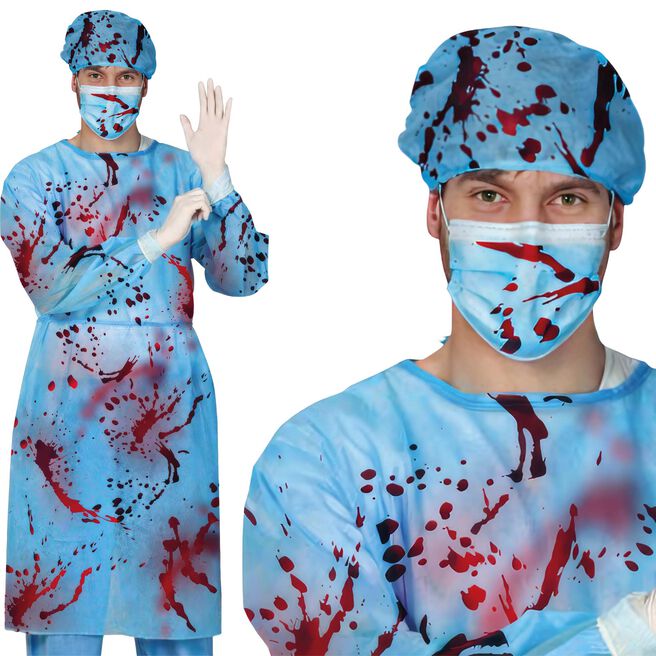 Bloody Surgeon Adult Fancy Dress Costume - Large