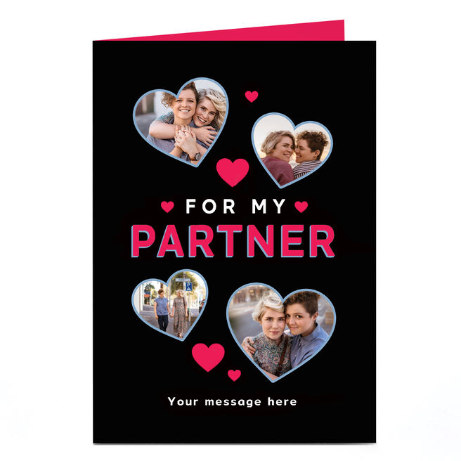 Photo Valentine's Day Card - Heart Photos, For My Partner