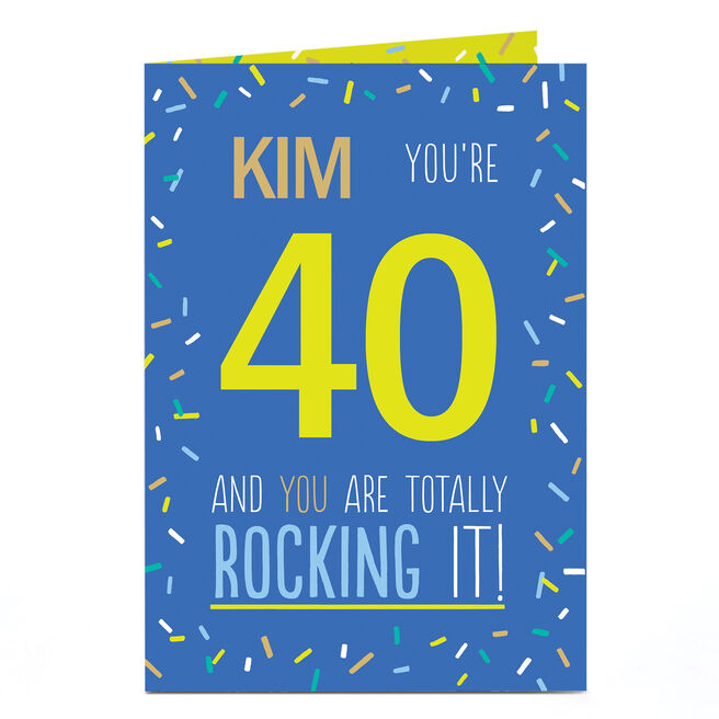 Personalised Any Age Birthday Card - Totally Rocking It