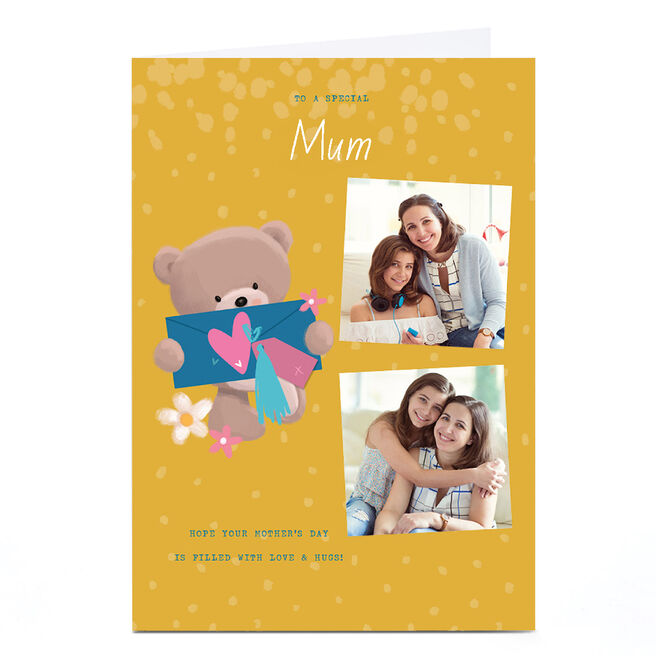 Personalised Mother's Day Card - HUGS - Love and Hugs Female