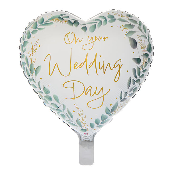 On Your Wedding Day 18-Inch Foil Helium Balloon