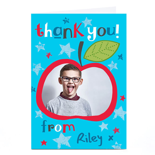 Photo Bev Hopwood Thank You Teacher Card - Apple