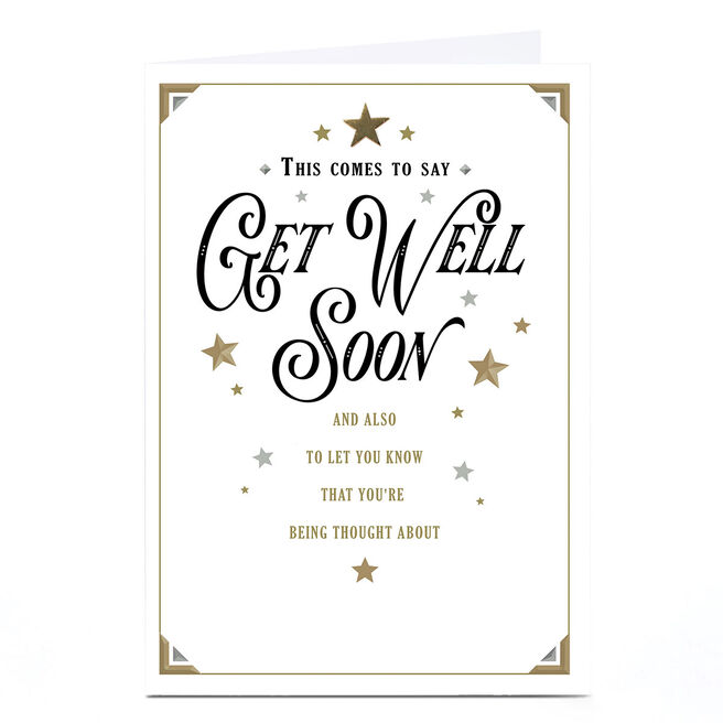 Personalised Get Well Card - Get Well Soon 