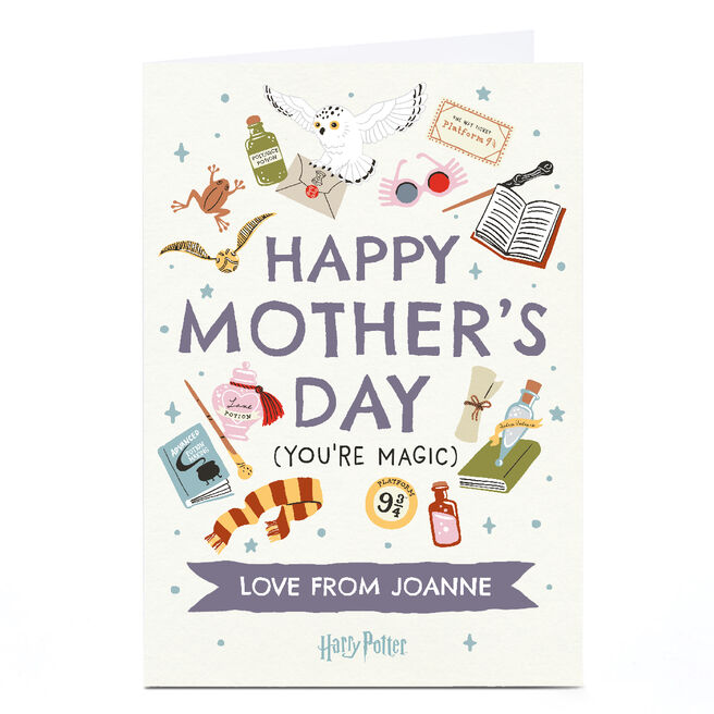 Personalised Harry Potter Mother's Day Card - You're Magic