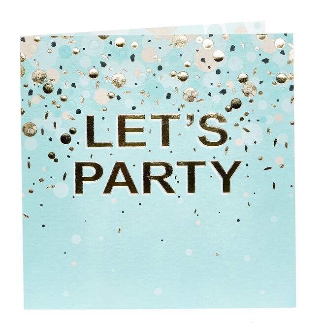 Celebration Card - Let's Party
