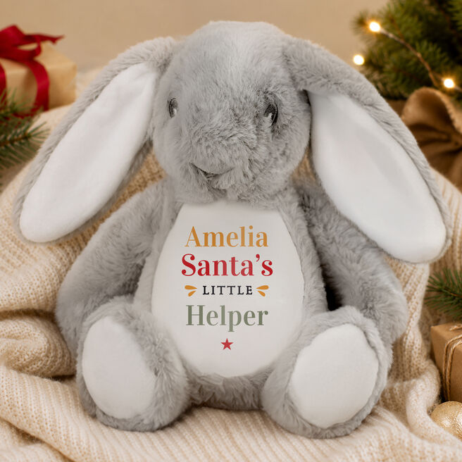 Personalised Santa's Little Helper Bunny