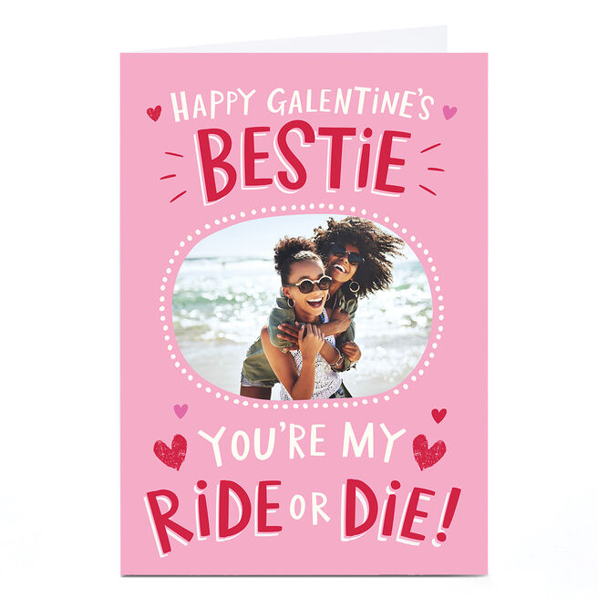 Photo Ebony Newton Valentine's Day Card - Galentine Ride or Die