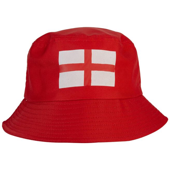 Red England Bucket Hat 