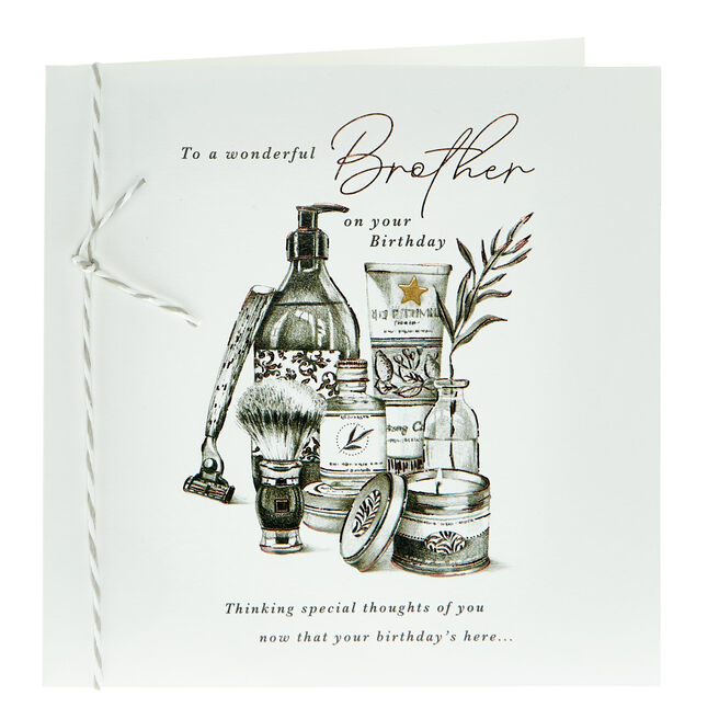 Brother Thinking Special Thoughts Birthday Card