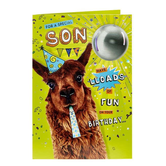 Birthday Card - Special Son Have Loads Of Fun