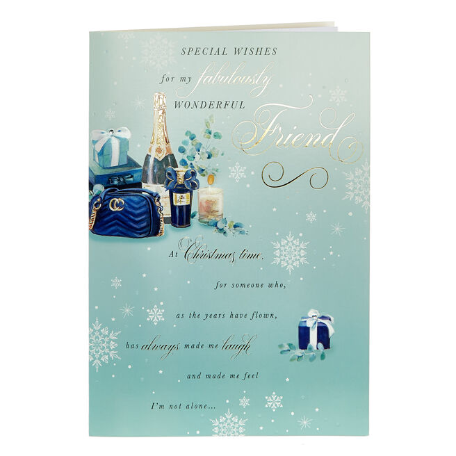 Christmas Card - Friend, Traditional Christmas Verse
