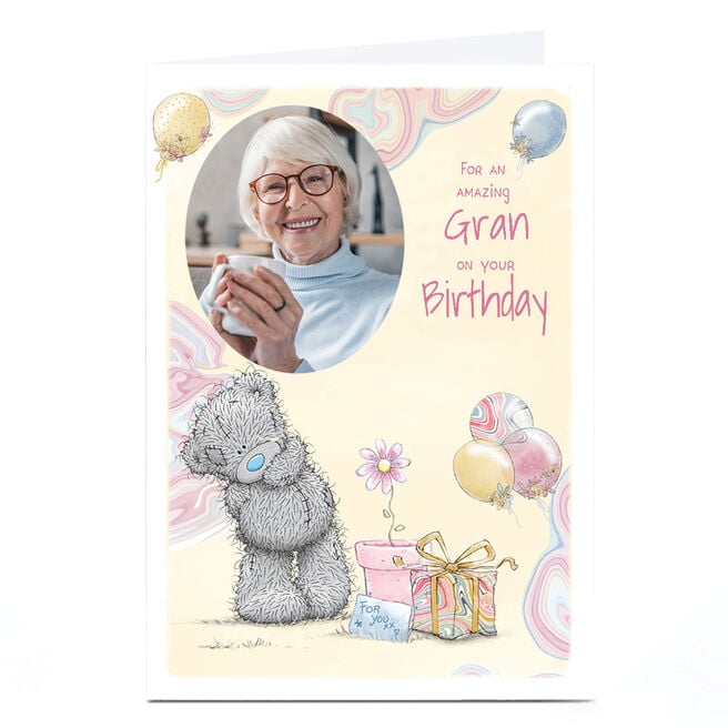 Photo Tatty Teddy Birthday Card - For an Amazing Gran