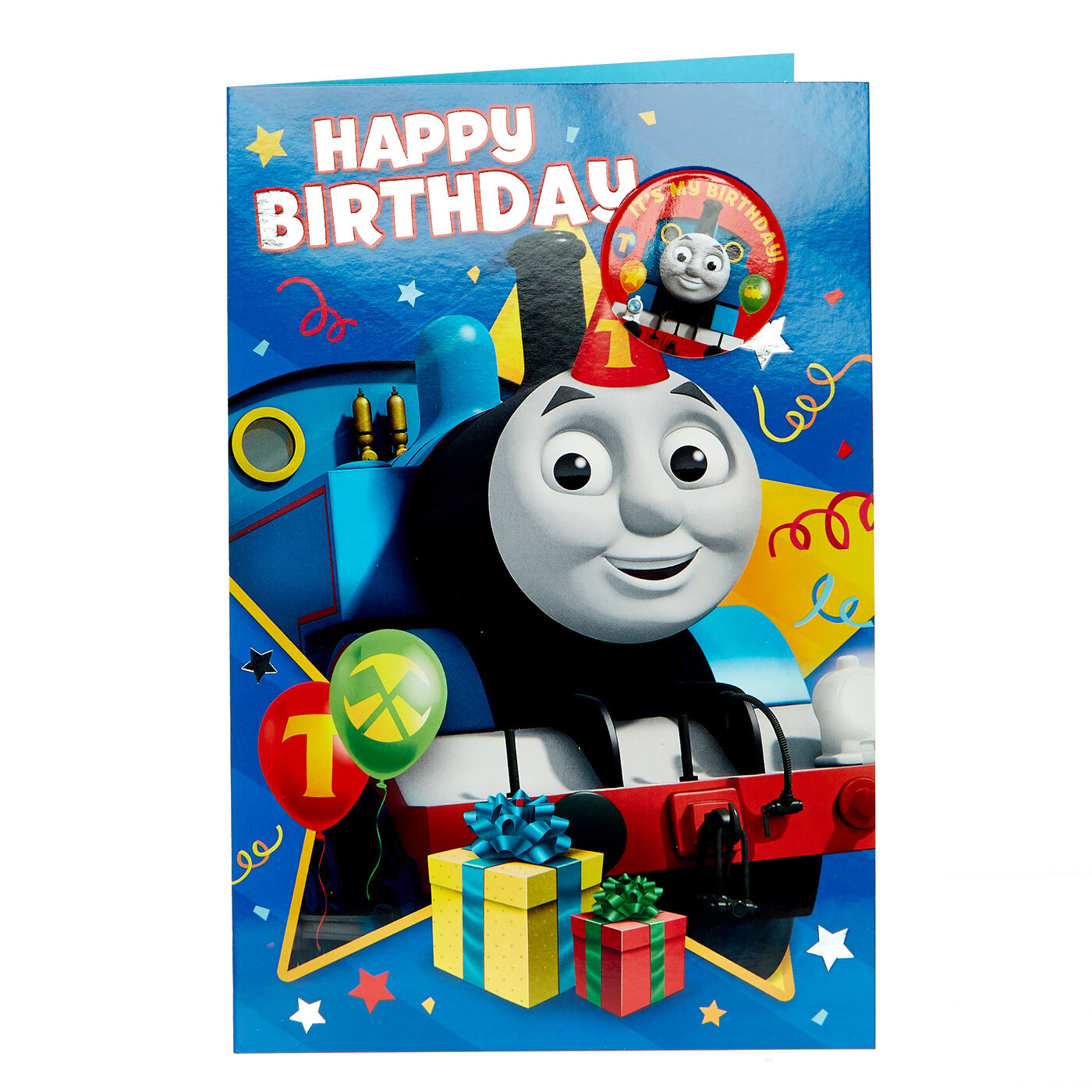 Buy Thomas & Friends Birthday Card With Badge for GBP 1.49 | Card ...