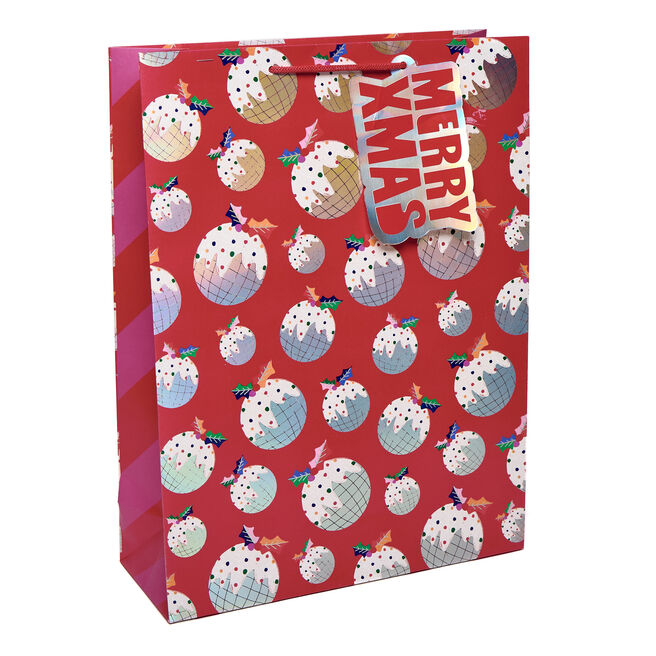 Repeat Pudding Extra Large Portrait Christmas Gift Bag