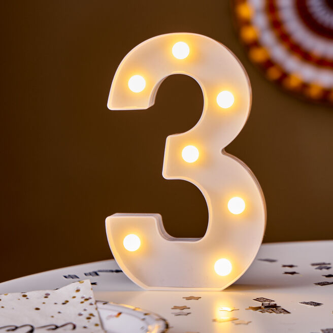 LED Number 3 Light