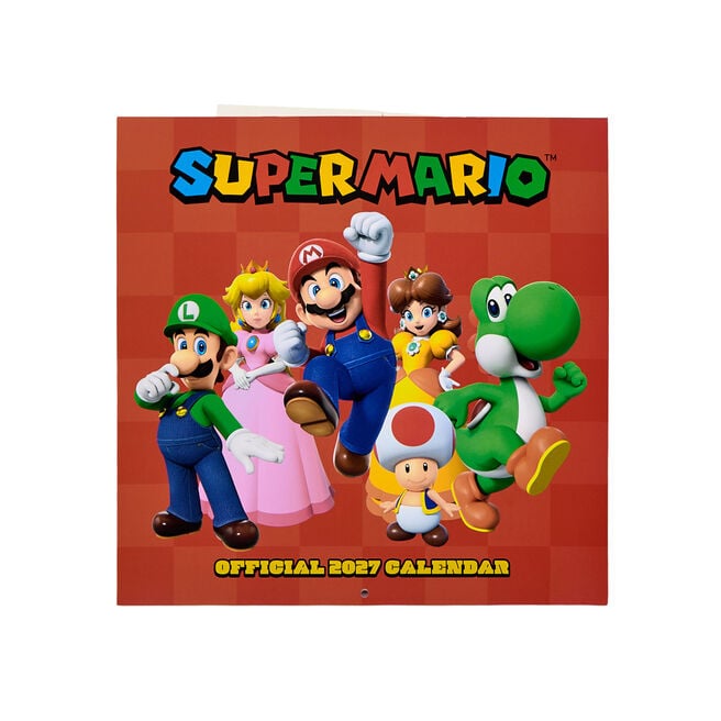 Super Mario 2027 Square Wall Calendar