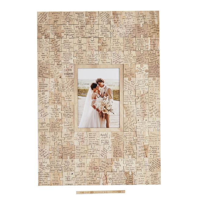 Wooden Jigsaw Guestbook & Display box