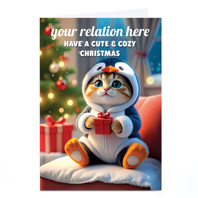Personalised Zoo-per Duper Christmas Card - Cute & Cozy Christmas