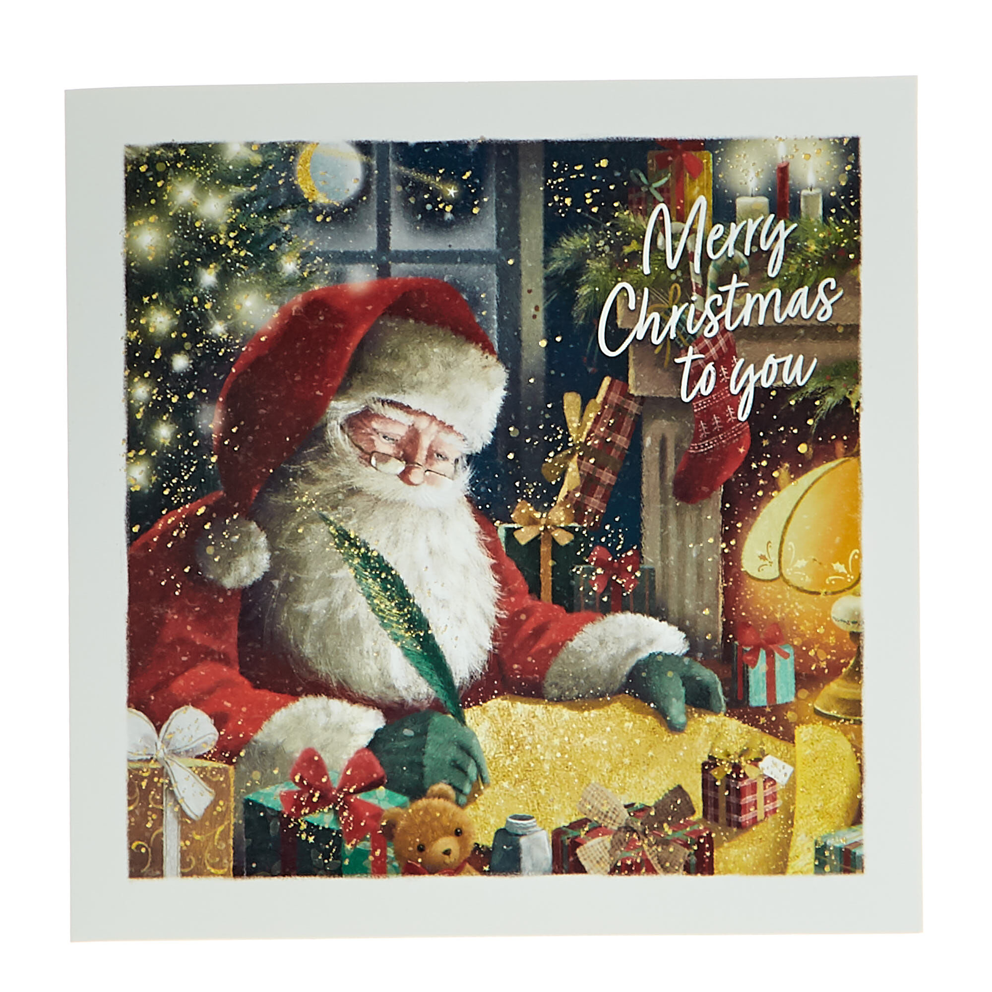 Buy 10 Deluxe Charity Boxed Christmas Cards Navy gold 2