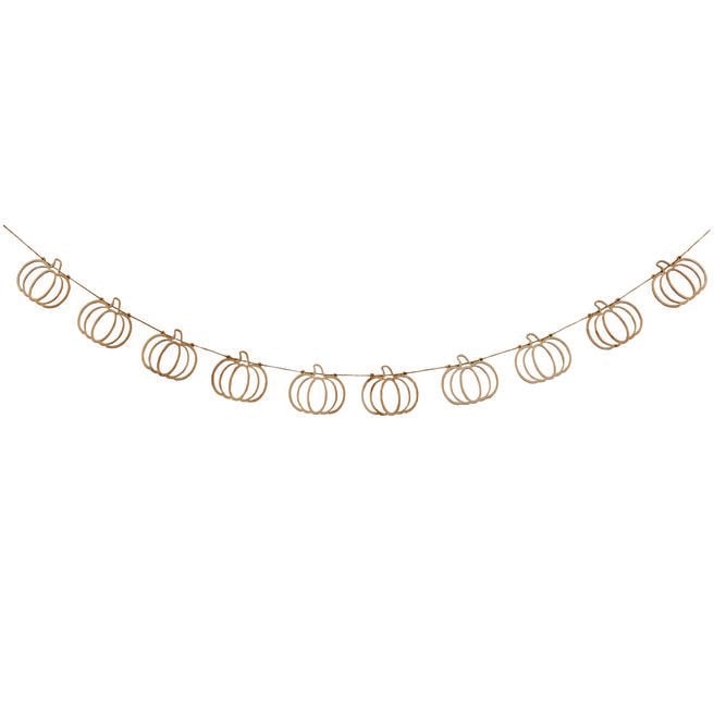 Pumpkin Wooden Garland