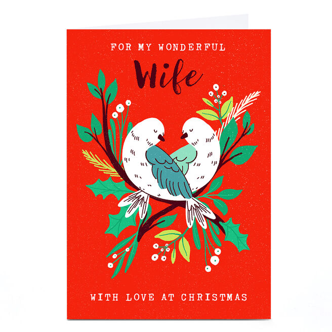 Personalised Dalia Clark Christmas Card - Wife