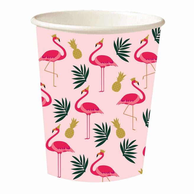 Flamingo Party Cups - Pack of 8