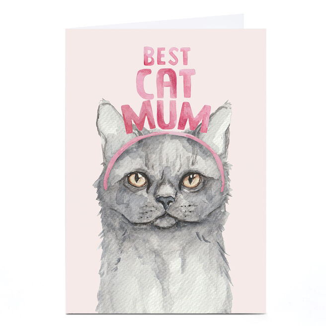 Personalised Lil Wabbit Mother's Day Card - Best Cat Mum