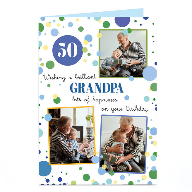 Photo Birthday Card - Lots Of Happiness, Any Age