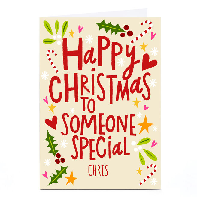 Personalised Stevie Studio Christmas Card - To Someone Special