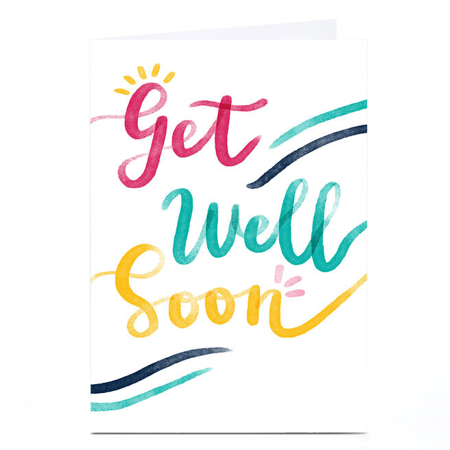 Personalised  Emma Valenghi Get Well Soon Card