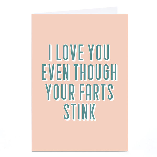 Personalised Phoebe Munger Card - Farts Stink
