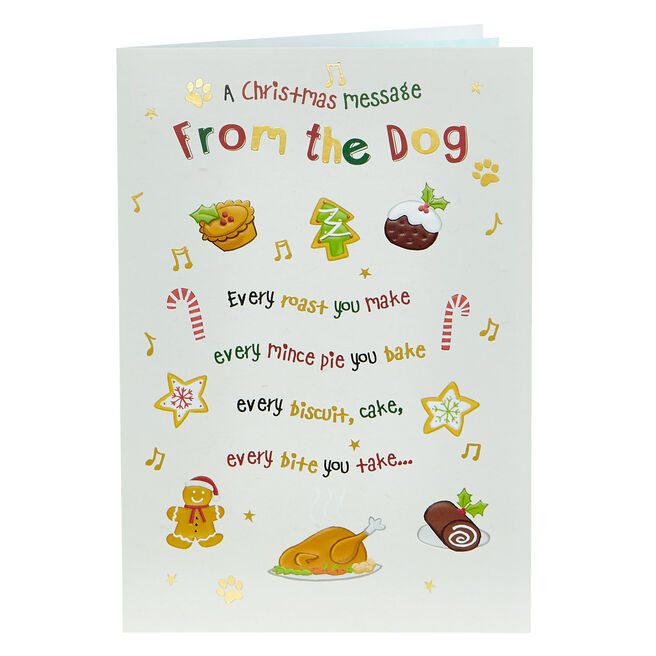 Christmas Card - A Message From The Dog